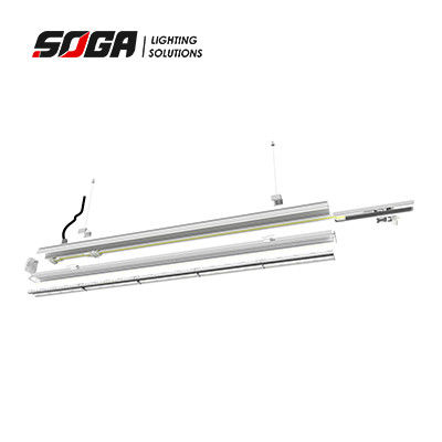 Komercyjny liniowy system oświetleniowy LED z białą osłoną w kształcie litery U